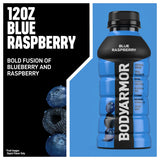 BODYARMOR Sports Drink Sports Beverage, Blue Raspberry, Natural Flavors With Vitamins, Potassium-Packed Electrolytes, No Preservatives, Perfect For Athletes, 12 ounce (Pack of 8)