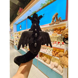 Jellycat Onyx Dragon Plush Toy Fun Soft Stuffed 50cm Valentine's Day Gift Black