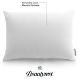 Beautyrest Latex Foam Bed Pillow with Removable Cotton Cover, King - Color: standard
