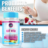 Gut Vita (5 Pack) Gut Vita, Gut Vita Digestion & Gut Health Probiotic (300 Capsules)
