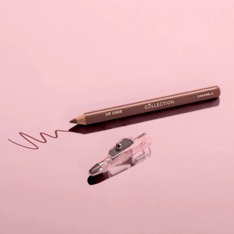 Collection Cosmetics Long-Lasting Lip Liner Pencil with Sharpener, Caramel