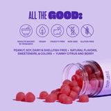 BABE ORIGINAL Energy, Mood & Skin Gummy Supplement with Ginseng, Vitamin B12. Vitamin B6 | Vegan Gummies for Improved Energy, Mood, & Revitalized Skin - Gluten-Free, Vegan - Citrus Burst (60 Count)