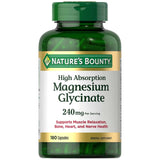 Natures Bounty Natures Bounty Magnesium Glycinate Large Bottle / 180 Capsules 240 mg