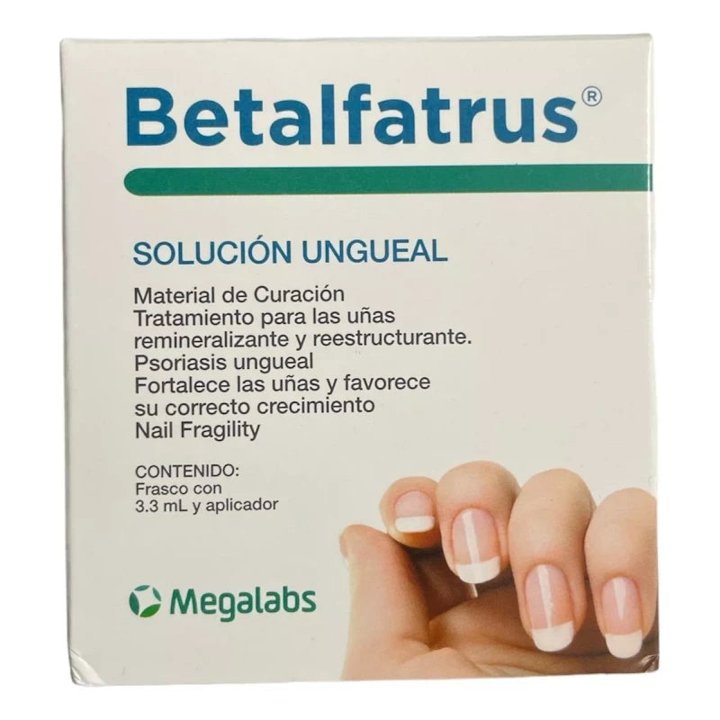 Betalfatrus Solución Fortalece Las Uñas Frasco Con 3.3 Ml Color Sin Color