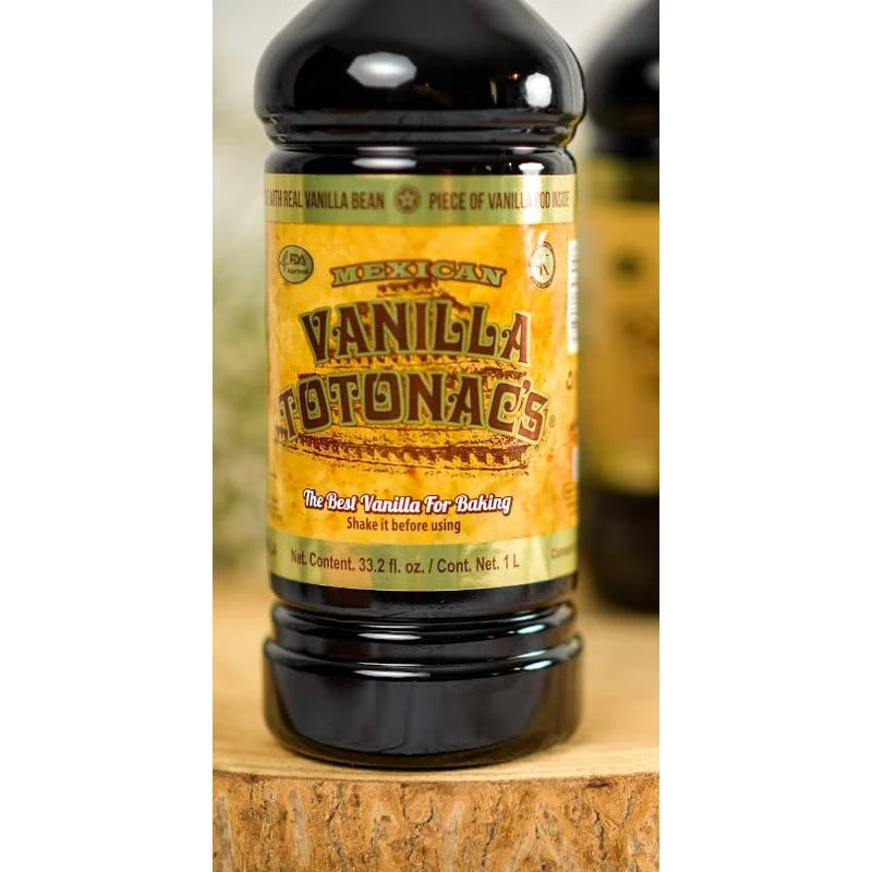 Mexican Vanilla Totonac's Pure Extract - 33.2 Oz Bottle - Premium Vanilla Liquid for Baking & Cooking, Packaging May Vary