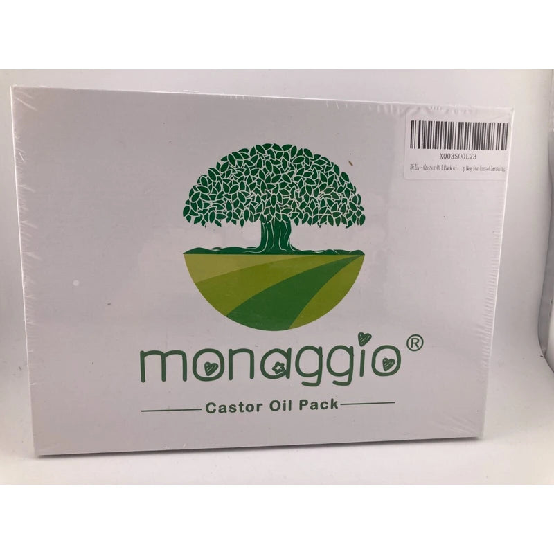 Specially For You Monaggio Castor Oil Pack Castor Oil Wrap Kit -Includes Natural Plant Castor Oil