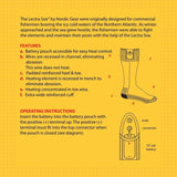 Nordic Gear Unisex Lectra Sox-Electric Battery Heated Socks - Medium - Maroon