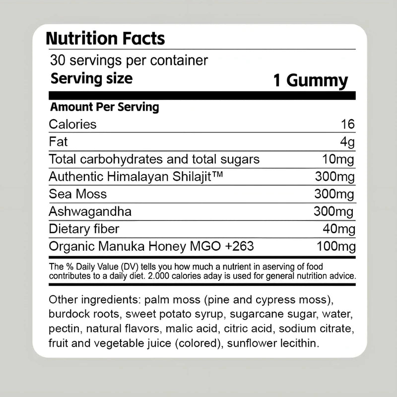 KANBHE Cured 3 in 1 Gummies, Shilajit Gummie, Cured 3 in 1 Shilajit Gummies for Men, Natural Energy Boost, Gummie for Men, 30 Day Supply Per Bottle