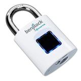 BENJILOCK BY HAMPTON BL40002WH BenjiLock 43 mm Fingerprint Padlock (Matte White)
