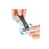 GlossyEnd EZ Grip 360 Degree Rotary Stainless Steel Sharp Blade Fingernail Toenail