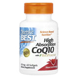 Doctor's Best - High Absorption CoQ10 mit BioPerine | Herzgesundheit und Energiesteigerung, antioxidative Unterstützung - 60 Softgels