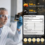 Organic SHILAJIT Gummies | Organic Pomegrenate Oil Flavor | Cane Sugar Free, Sweetened by Organic Manuka Honey | Clean Formula | Heart & Brain, Cellular Health 30 Healthy Gummies