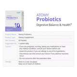 Atomy Probiotics 10 Billion CFU 12 Kinds Of Probiotics 60 Packets For 2 Months