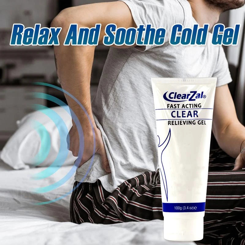 Clearzal Soothing Cooling Gel 100g, Relieving Body Gel, Cooling with Menthol and Frankincense, Helps Relieve Muscle Tension , Relax your waist, legs, knees, shoulders and neck to relieve fatigue, Sports Soothing Cooling Gel Body Care Lotions - Volume: 1