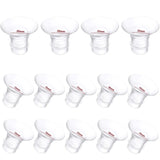 Flange Insert 14pcs 13/15/17/18/19/20/21mm*2 Compatible with Momcozy S12 Pro/S9 Pro/S10/S12/Spectra/Medela/Bellababy/Lansinoh/TSRETE/Willow 24mm Breast Pump,Reduce 24mm Tunnel Down to Correct Size