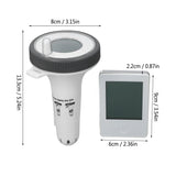 Wireless Solar Pool Temperature Meter High Accuracy IPX8 Waterproof LCD Display Digital Floating Temperature Detector