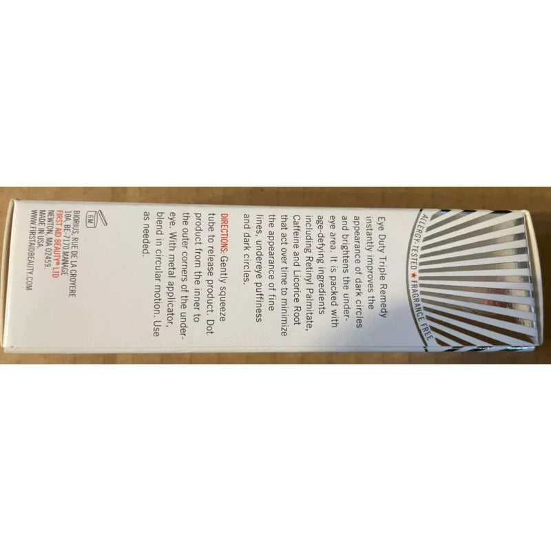 First Aid Beauty FAB Eye Duty Triple Remedy 10mL 0.34 fl oz Medium/Deep Coloring