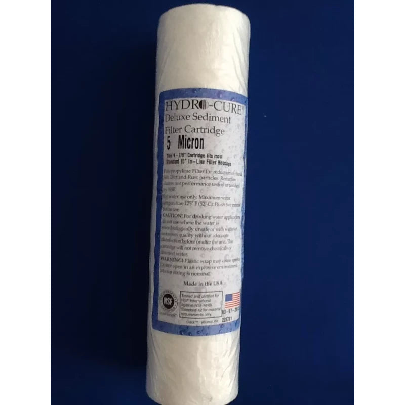 HYDRO CURE DELUXE 5 MICRON 10"x2.5" SEDIMENT FILTER - CASE OF 24 FILTERS