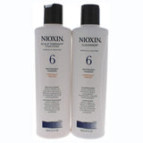 Nioxin Unisex System 6 Cleanser and Scalp Therapy Conditioner Duo, 10.1 Ounce