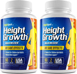2 Pack HighSpot Height Growth - Height Growth Maximizer - Calcium, Vitamin D3, B1, B2 - Grow Taller Supplement - Bone Growth Supplement - Made in USA (White)