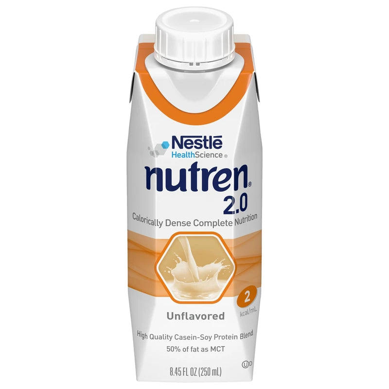 Nutren Nutren (2.0 kcal/mL) Calorically-Dense Tube Feeding Formula, Unflavored, 8.45 Fl Oz or 250 mL (Pack of 24)
