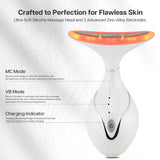 VRAIKO Iris Neck Face Massager, Pro Face Sculpting Tool with Charging Base, All-in-1 Facial Device for Skincare, Enhanced Absorption, and Home Facial Spa (Pearl White)
