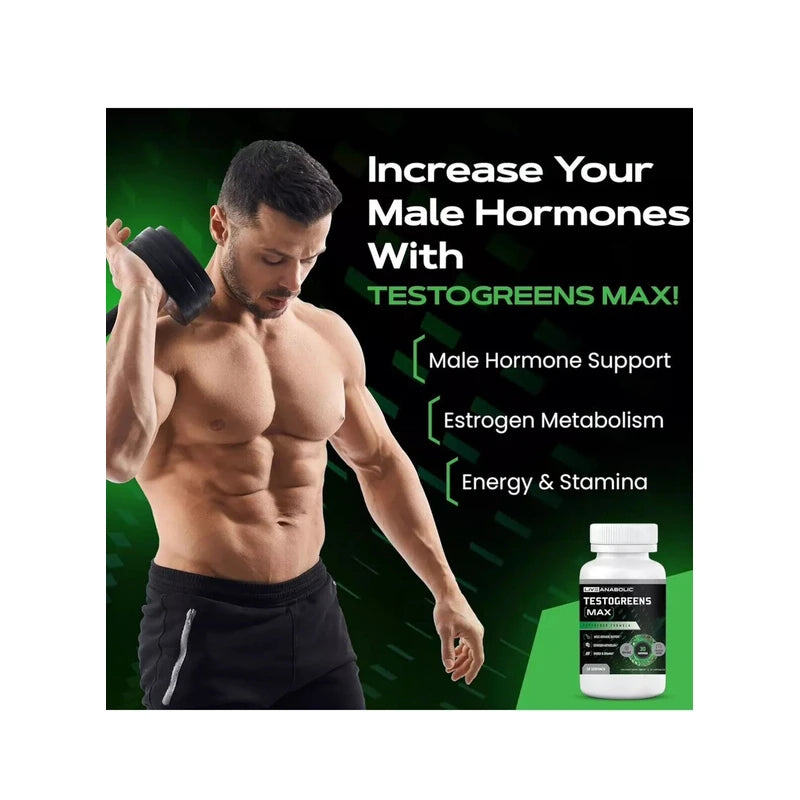 Live Anabolic Testogreens MAX - Men’S Daily Supplement with DIM & Black Pepper E