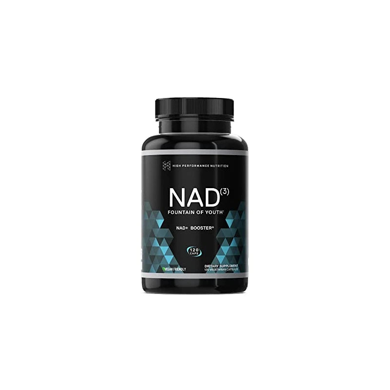 HPN Supplements NAD3 NAD+ Booster | Value Size 2 Month Supply | Clinically Proven & Independently Tested - Metabolic Repair | 311 mg per Serving - 120 Capsules