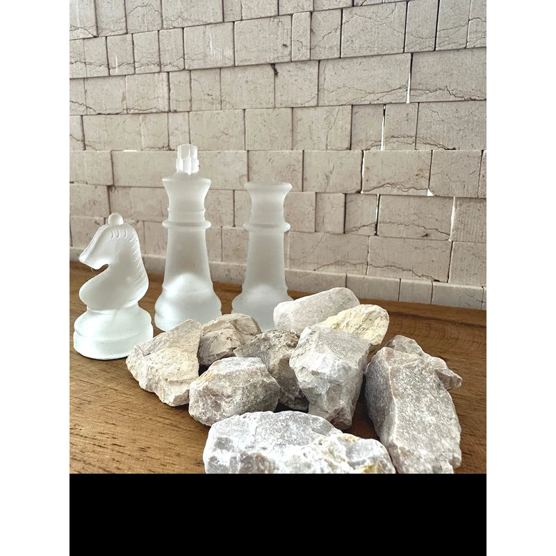 Jerusalem Stones - Set of 10, 0.8" Authentic Natural Small Rocks from Israel - Ideal for Crafts, Mosaics, Decor, Gardening, Vase fillers and Terrariums