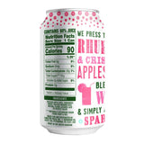 Cawston Press Sparkling Water, Rhubarb & Crisp Apple, 11 Fl Oz (Pack of 4)