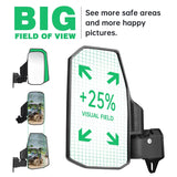SHEJISI Defender Side Mirrors,The Spring Back Feature Allows Easy Reset After Fold,2024 New UTV Mirrors Compatible with Can Am Defender HD10 HD9 HD8 HD7 HD5,Suitable for No Door,Half Door,Full Door
