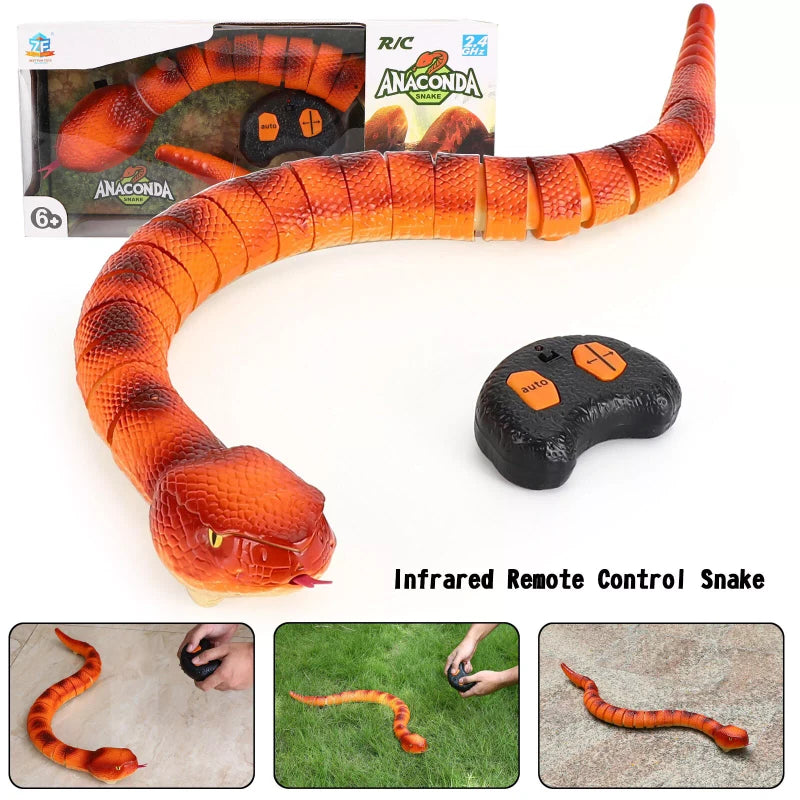 Artudatech RC Anaconda Snake Remote Control Infrared Animal Prank Toy Gift For Children US