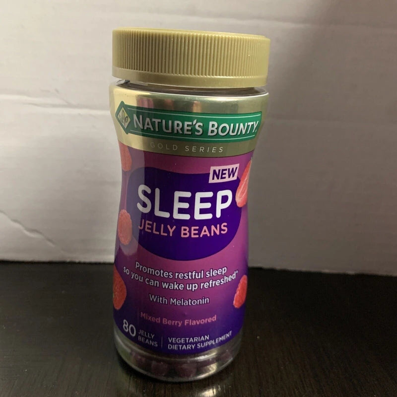 Nature’s Bounty Sleep Jelly Beans with Melatonin, Mixed Berry Flavor, 80 Count