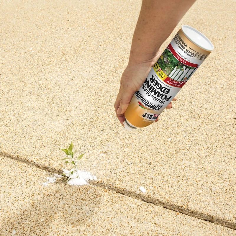 Spectracide Weed And Grass Foaming Edger 17 Ounces, Aerosol, For Edging Along Yards - pack of 12