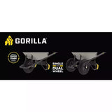 Gorilla Carts Wheelbarrow Single to Dual Wheel Steel Axle Conversion kit