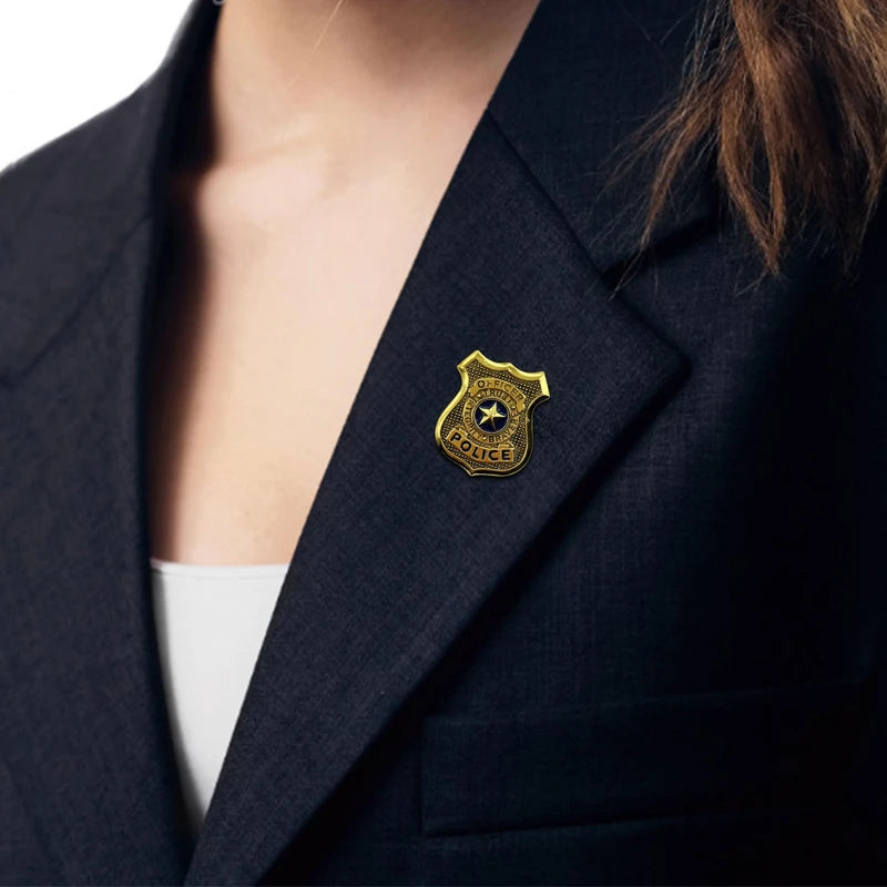 KHBKFW Police Badge Pin Officer Judy Badge Police Badge Brooch For Women, 1