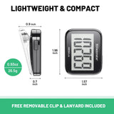3D Pedometer for Walking, Simple Step Counter for Walking with Large Digital Display, Step Tracker with Removable Clip Lanyard, Accurately Track Steps for Men Women Kids Adults Seniors