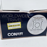 CONAIR Ionic Worldwide Travel Dryer 1875 Watts Smart Voltage Tech Torn Box*