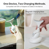 VRAIKO Iris Neck Face Massager, Pro Face Sculpting Tool with Charging Base, All-in-1 Facial Device for Skincare, Enhanced Absorption, and Home Facial Spa (Pearl White)