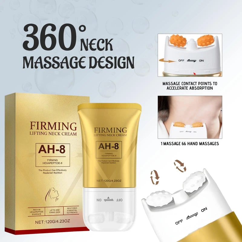 atnayo Ah-8 Firming Neck Cream - 2x Neck Creams for Sagging and Tightening+ Gua Sha Tool - Lift Sagging Skin, Reduce Wrinkles & Double Chin