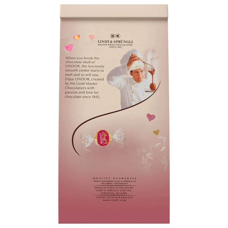 Lindt *BULK* Lindt Lindor 21.2oz RASPBERRY CHEESECAKE White Chocolate Truffles BB 9/25