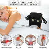Microwave Heating Pad for Pain Relief, 9" x 17" Heating Pads for Cramps, Back Pain, Neck Shoulder, Muscles, Knee, Joints, Microwavable Natural Heat Pack Moist Heat, Black Cat