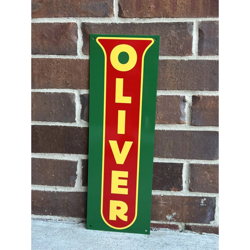 Oliver tractors 18x6  advertising garage sign Farming Farm Sign