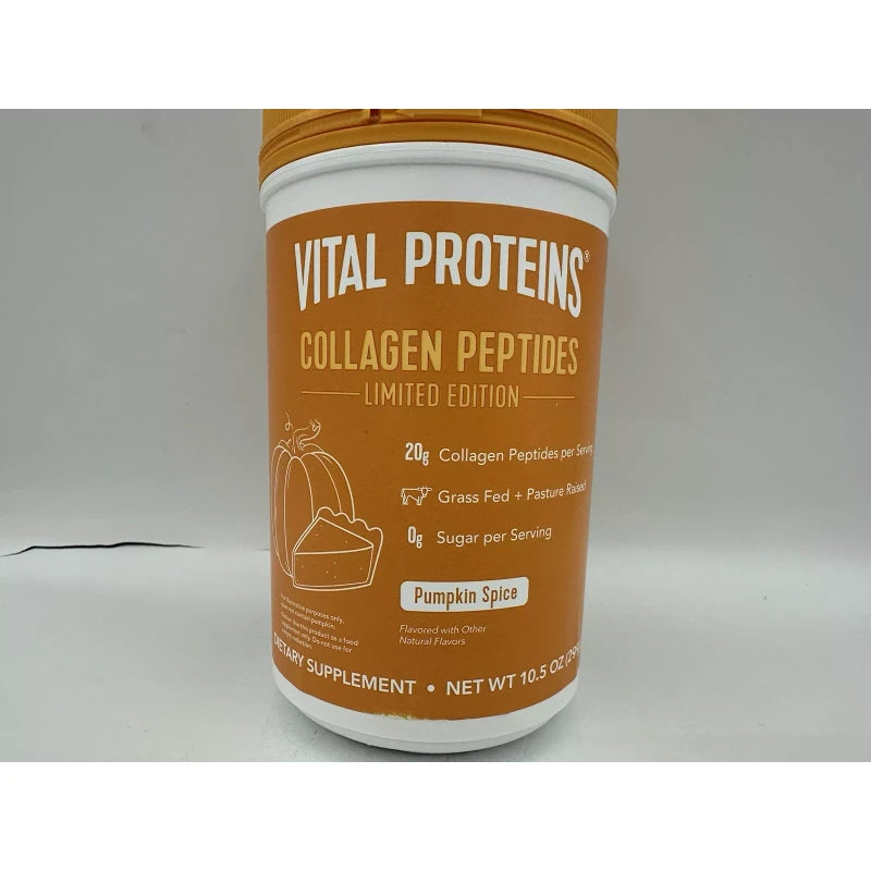 Vital Proteins Collagen Peptides PUMPKIN SPICE Grass Fed Supplement 10.5Oz 06/25
