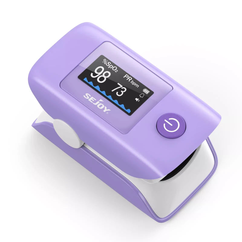 SEJOY Fingertip Pulse Oximeter Blood Oxygen Saturation Monitor Spo2 with Lanyard