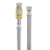 Eastman Flood Defender Dishwasher Installation Kit, 6 Ft. Supply Line, Built-in Auto Shutoff Valve, 3/8 In. Compression, 3/4 In. FHT and 3/8 In. MIP Elbows, Stainless Steel Dishwasher Connector, 98556