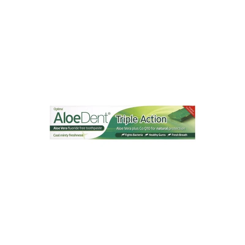 (3 PACK) - Aloe Dent - Aloe Vera Triple ActionT/paste | 100ml | 3 PACK BUNDLE