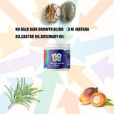 No Bald Hair Growth Oil Blend, Nobald Hair Growth Blend, 3 in 1 Batana Oil, Castor Oil, Rosemary Oil, Raw Organic Unrefined Batana Cream for Men and Women (2)