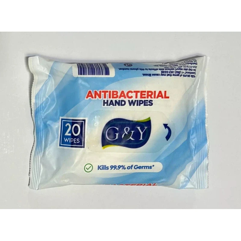 G&Y G &Y  Lot of 12 Packs  Hand Wipes 20  count