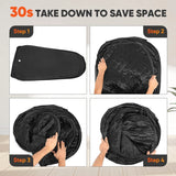 Single Person Sauna, Portable Steam Sauna Full Body for Home Spa, Sauna Tent with Steamer 2.6L 1000W Steam Generator, 90 Minute Timer, Chair, Remote Control Included(Black)